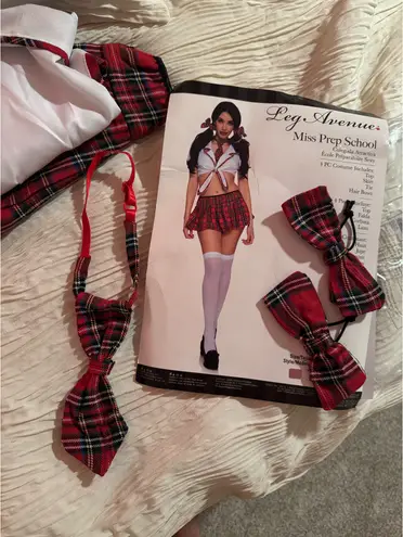 School girl Halloween costume Red Size M
