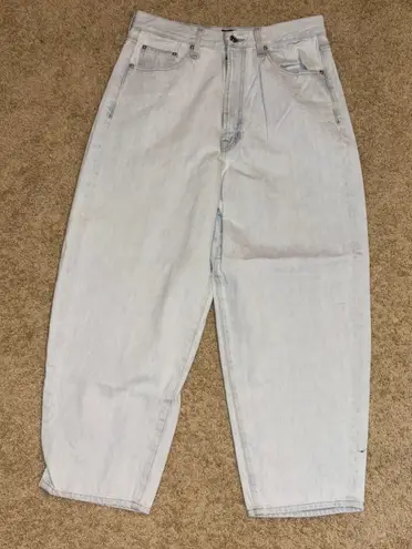 EDWIN DANI capri Barrel ankle Jean light wash cropped size 30 Blue