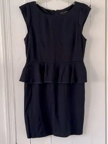 Alice + Olivia  Employed Victoria Navy Blue Peplum Dress