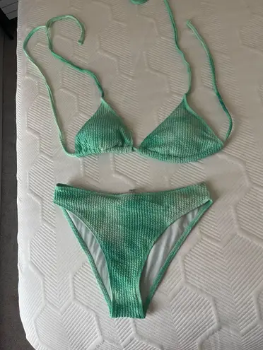 Green Tie Dye Bathing Suit