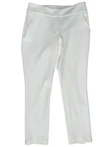 Iris Setlakwe NWT Women’s Size 2 Ivory White Cropped Cigarette Trousers Pants