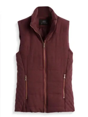 Lemon Tart Vest Women's Small Burgundy Skyros Wool Quilted Winter Gorpcore Red