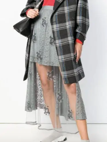 Stella McCartney embellished lace high low skirt