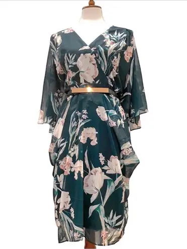 City Chic Green Cocktail Dress 20 Plus Size Semi Formal Dress Holiday Party Boho