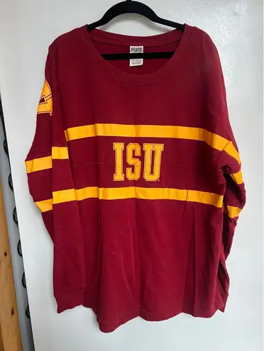 PINK By Victoria’s Secret ISU Long Sleeve Top Woman’s Size Medium Iowa State