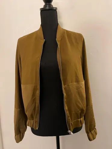 Forever 21 Satin Bomber Jacket