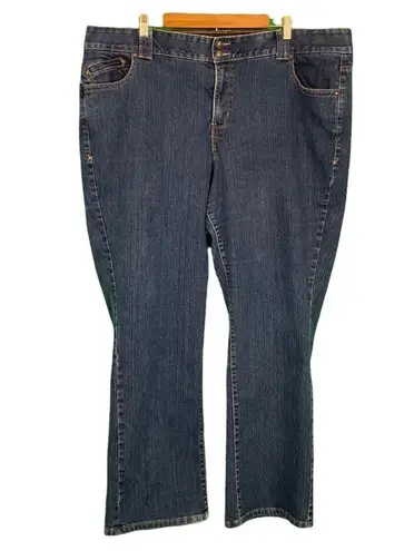 Lane Bryant Dark Wash Straight Leg Jeans