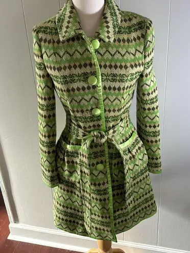 Rebecca Taylor COPY - SIZE 4 SPRING COAT MADE FROM VINTAGE PRINTS TEXTILES