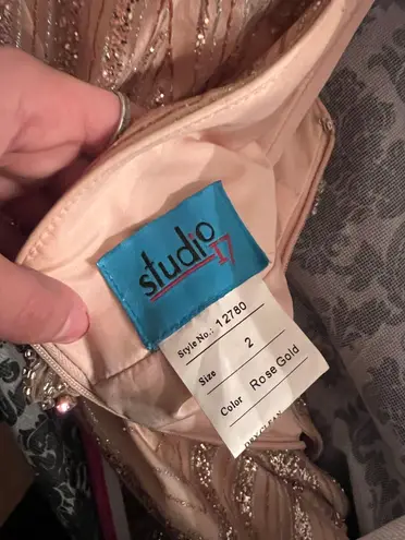 Studio 17 Rose gold Prom dress