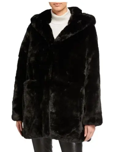 Love Token Faux Fur Hooded Coat Size XS