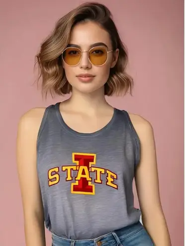 Rivalry Threads NWT Iowa State Cyclones Women's Size Large Gray Sleeveless Tank Top