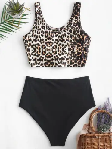 Zaful High Waisted Knot Bikini Set