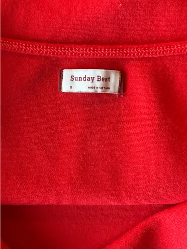 Aritzia Sunday Best  Red Bodysuit - Image 4