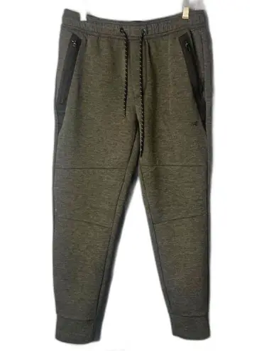 American Eagle Pull On Drawstring Jogger Sweatpants Zip Pockets Size MD Athletic Gray Size M