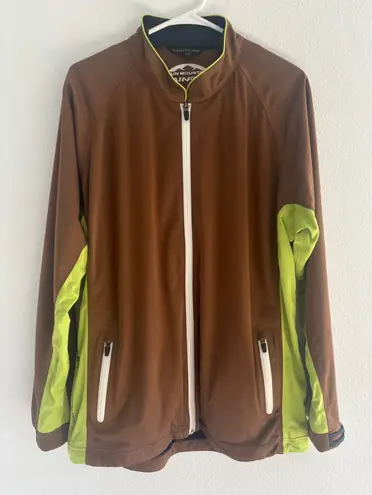 The Mountain Sun Rain Jacket Womens Size XL Brown Rainflex Golf Outdoor Waterproof - Image 1