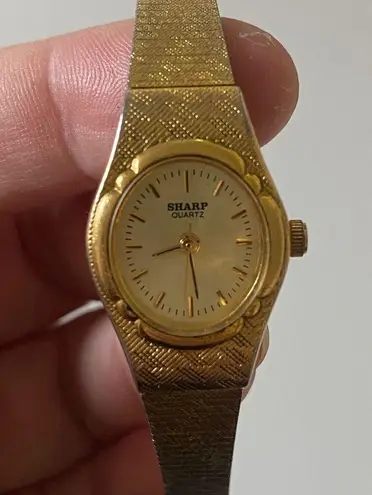 Dainty gold vintage watch