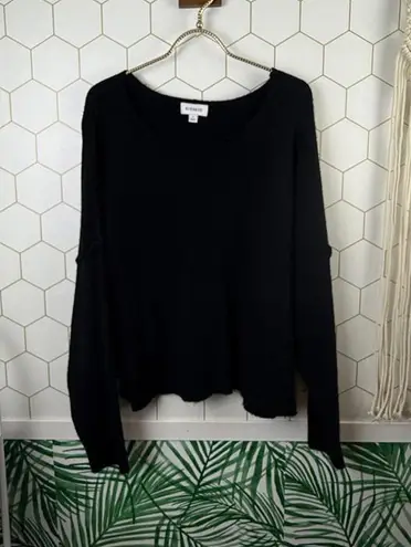 Evereve Scoopneck Oversized Long Sleeve Sweater - Size - Small