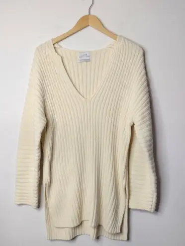 Urban Outfitters Palmer Deep V-Neck Tunic Sweater