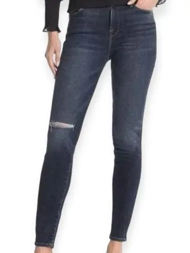 frame denim  Women’s Size 25 Blue Heren Dark Wash Le High Skinny Jeans