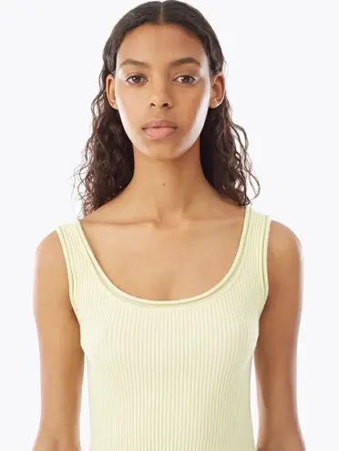 3.1 Phillip Lim 3.1 Philip Lim Yellow "Ribbed Stretch Wool Tank" Size Small