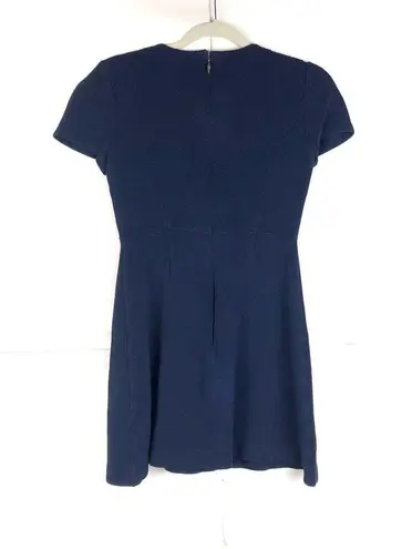 Draper James  Navy Blue Short Sleeve Mini Dress Size Small Sailor Nautical