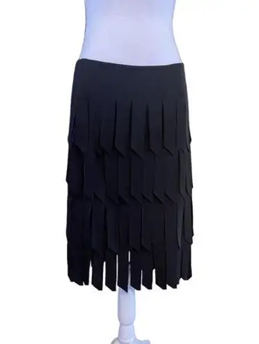 JS Collections Women's Skirt, Size 8, Black