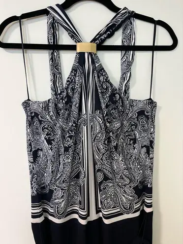 Cache NWT  Paisley Wide Leg Jumpsuit Size 6