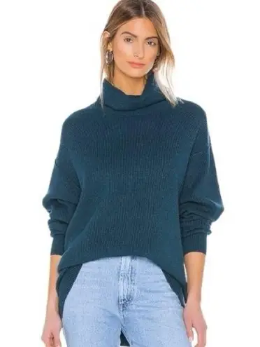 Free People  Blue Softly Structured Turtleneck Tunic Sweater Women’s US S - Image 1