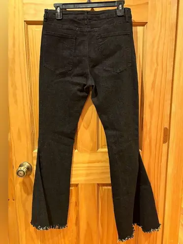 Altar’d State Flare Bell Bottom Raw Hem Jeans