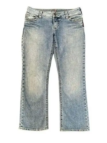 Silver Jeans Santorini light wash cropped straight leg jeans size 30