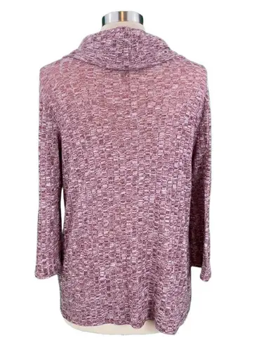 Everleigh Classic Burgundy Long Sleeve Cowl Neck Knit Sweater