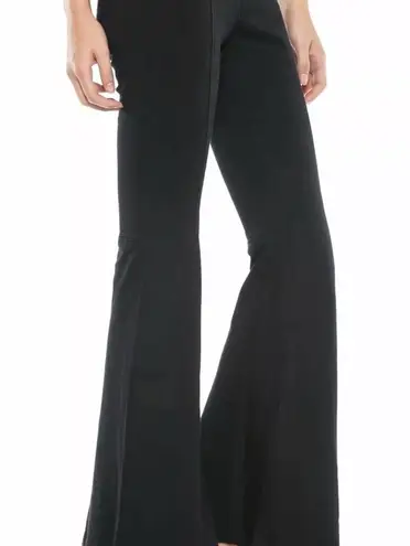 Cello  High Rise Pull On Super Flare Jeans leggings  - Black Large