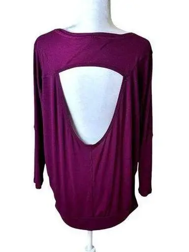 Champion 9 Open Back Soft Knit Athleisure Work Out Top Size Large