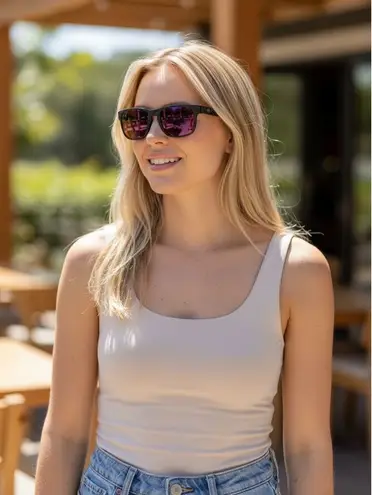 Oakley Holbrook OO9102-B7 Unisex Sunglasses Woodgrain Frame Prizm Daily Polarize - Image 1