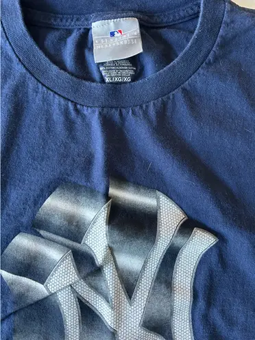 Vintage Oversized Yankees Tee Blue Size XL