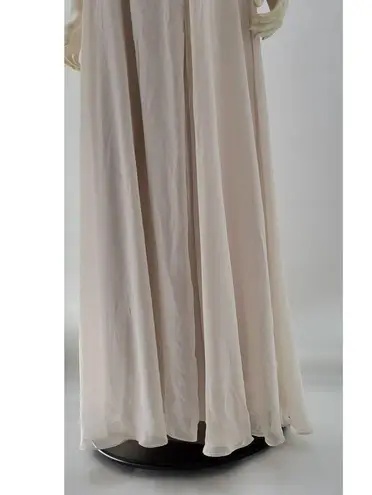 After Six Formal Dress Womens 10R Oat Chiffon Full Length Bridesmaid Evening