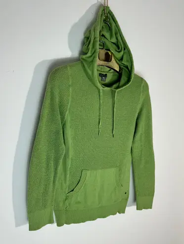 Eddie Bauer Long Sleeve green Hoodie sweater with Drawstring & Pockets Size Medium