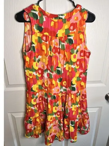 Pomander Place Women's Magnolia Watercolor Kenzo Floral Flowy Dress S Tuckernuck White