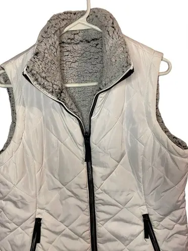 Free Country Women's  Stratus Lite‎ Reversible Vest White Size M