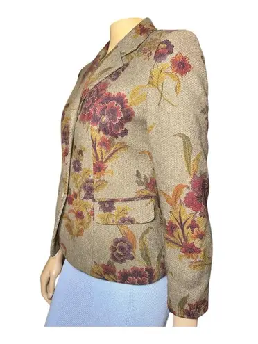 Pendleton Vintage women’s Elegant Floral petite Blazer size 8