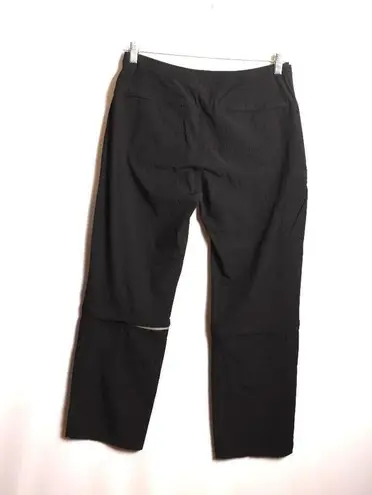 Mountain Hardwear  Womens pants 6/30 Black Convertible Zip Off Shorts Hiking