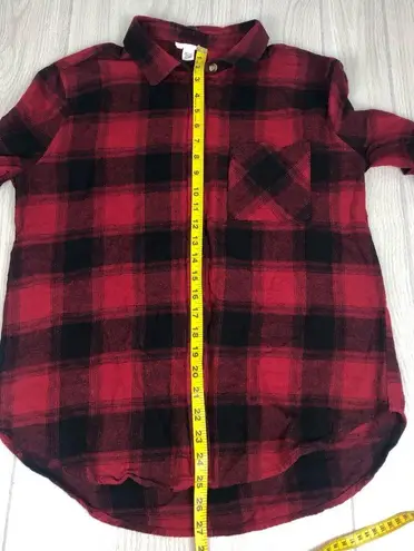 Full Tilt Women’s  for Tillys red and black Buffalo plaid cotton flannel size XL