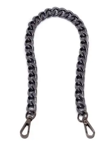 Gunmetal Chunky Chainlink Crossbody Purse Strap NWOT Gray
