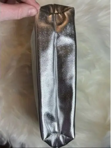 YSL Yves Saint Laurent Beaute Silver “Stars" Cosmetics/Travel Pouch Large NWT