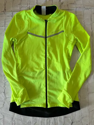 Van Rysel For Women Reflective Cold Weather Cycling Jacket Decathlon Medium Neon Yellow