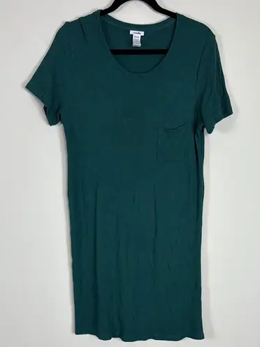 ANDIE The Waffle T-shirt Dress Loungewear in Dove Size Large