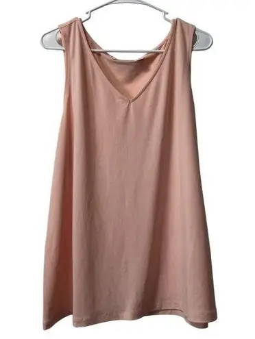 Susan Graver Size XL Tank Polyester Blend V Neck Classic City Travel Lightweight