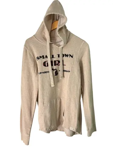 Blue 84 Small Town Girl Up North Michigan Hoodie Sweatshirt Pullover Women's Large