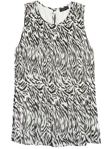 Halogen  Sleeveless Pleated Georgette Top​​​​​​​​​​ - Image 1