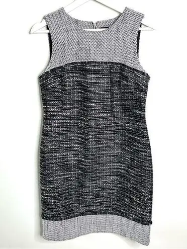 Karl Lagerfeld  Paris Tweed Dress Grey Black  Size 4